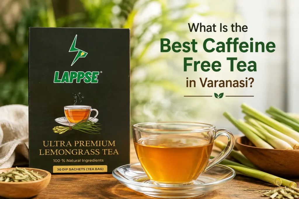 Lappse Ultra Premium Lemongrass Tea is the best caffeine free tea in Varanasi, made with 100% natural lemongrass for a healthy herbal tea experience.